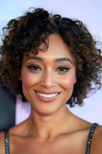 Cropped Curls Short Hairstyle For Thick Hair.