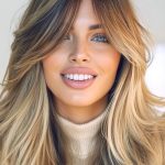 curtain-bangs-with-ombre-layers-on-long-hair-