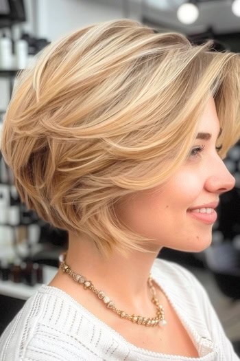 Feathered Pixie Bob Short Hairstyle For Thick Hair.