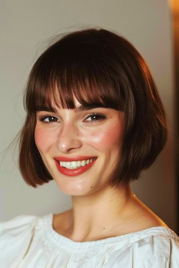 French Bob Hairstyle For Thin Hair.