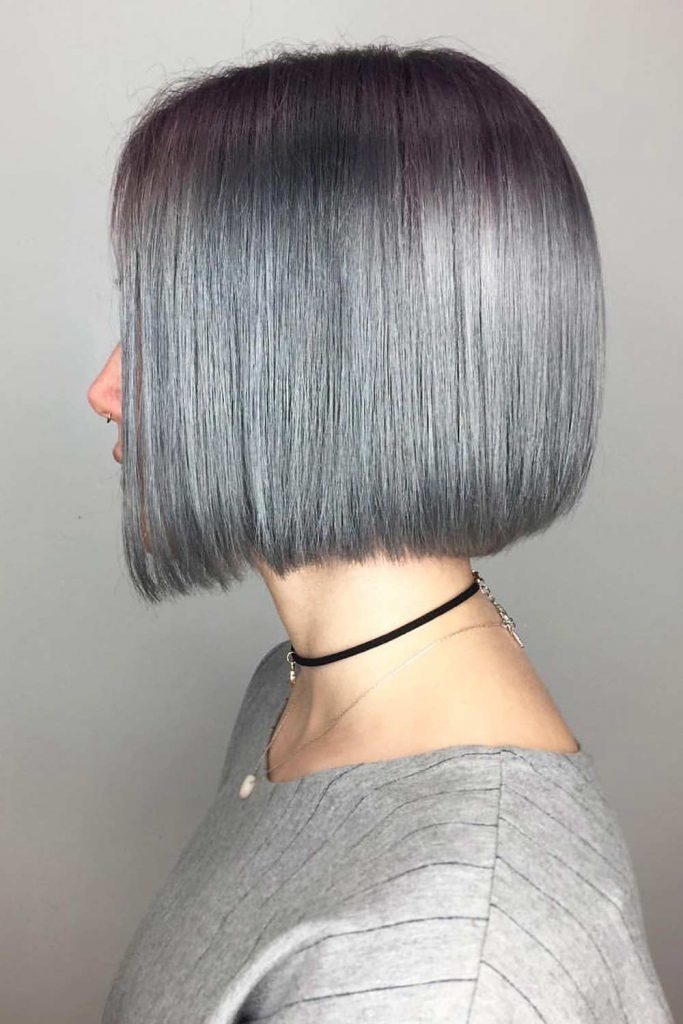 Grey Hair Color Ideas #shortgreyhair #shorthairstyles #greyhairstyles