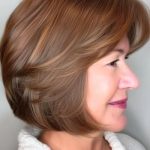 layered-feathered-bob-with-bangs-hairstyle-on-a-sm