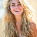 long-blond-beachy-waves-on-smiling-woman-