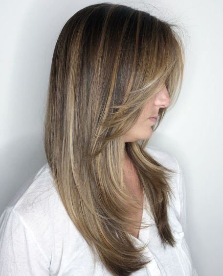 Long Front-Layered Haircut