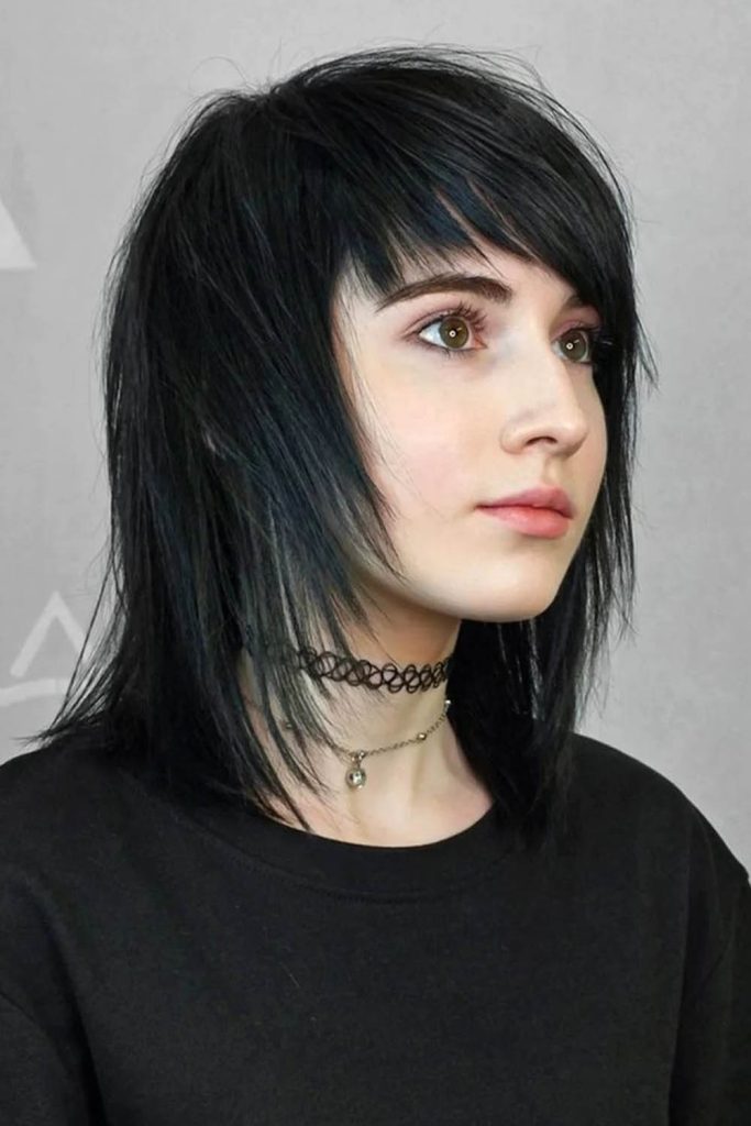 Long Layered Bang for Emo Hairstyle