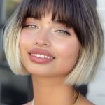 ombre-bob-with-bangs-short-hairstyle-