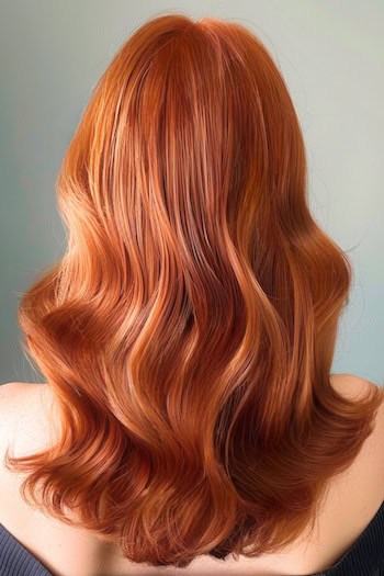 Sunset Copper Waves, back view.