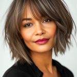 textured-bob-with-bangs-on-beautiful-black-woman-w