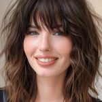 tousled-brown-shag-with-bangs-medium-length-hairst