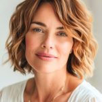 tousled-wavy-bob-hairstyle-for-women-over-40-