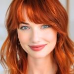 vivid-copper-layers-with-fringe-haircut-on-smiling