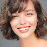 wavy-blunt-bob-with-bangs-short-hairstyle-