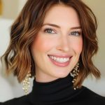 wavy-bob-hairstyle-on-smiling-woman-with-brown-hai