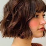 wavy-bob-with-bangs-short-hairstyle-