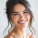 whimsical-updo-on-smiling-woman-with-long-brown-ha