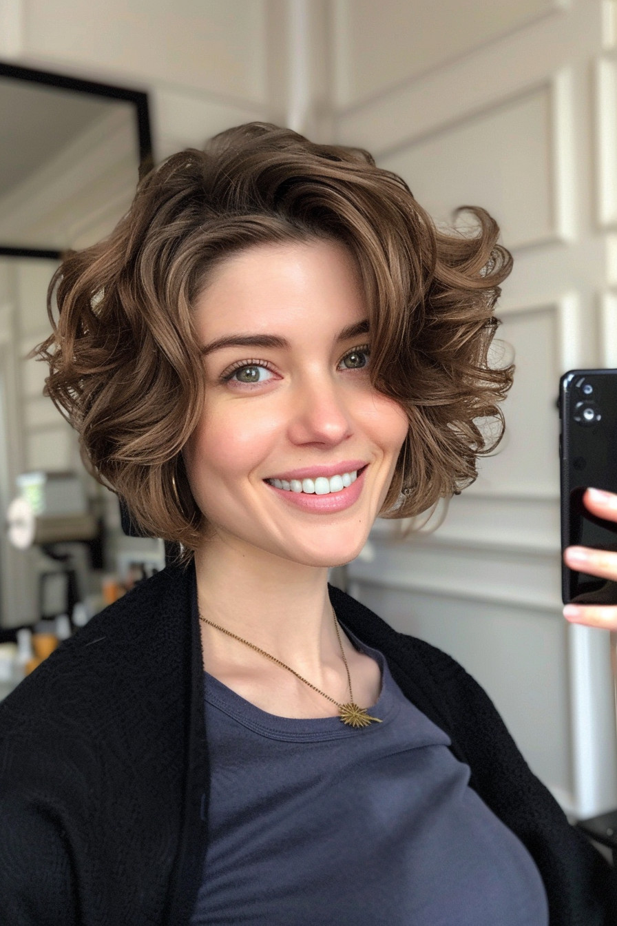 11. Elegant Wedding Pixie with Natural Curls - Short Curly Hairstyles For Women - Short Curly Hairstyles For Women