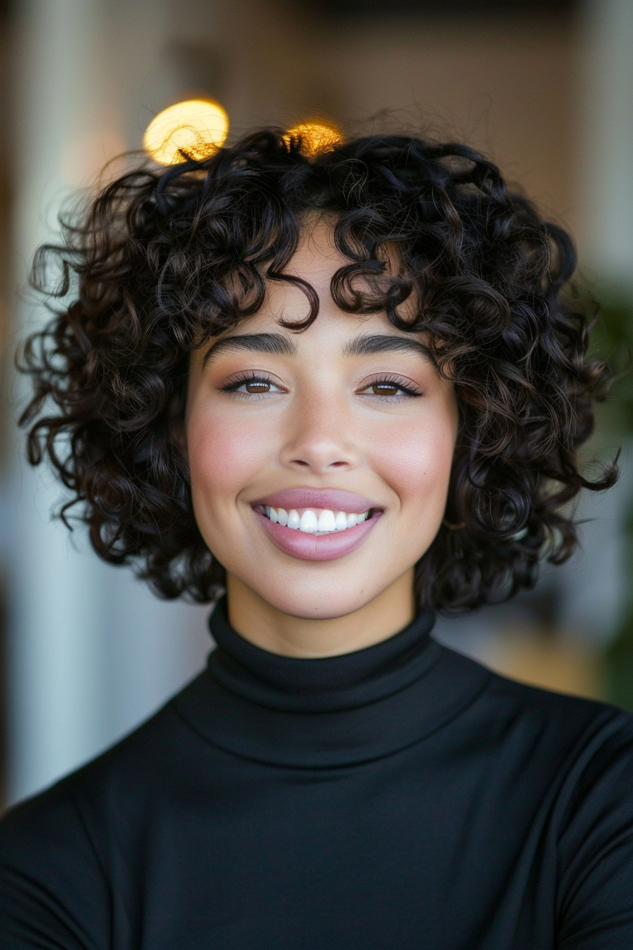 12. Bold Curly Bob for Older Women - Short Curly Hairstyles For Women - Short Curly Hairstyles For Women