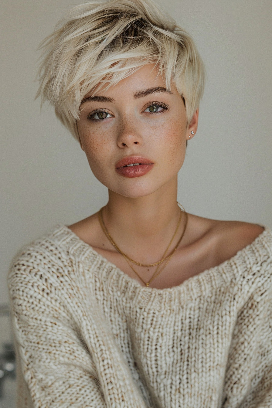 12. Very Short Blonde Pixie - Short Pixie Haircuts