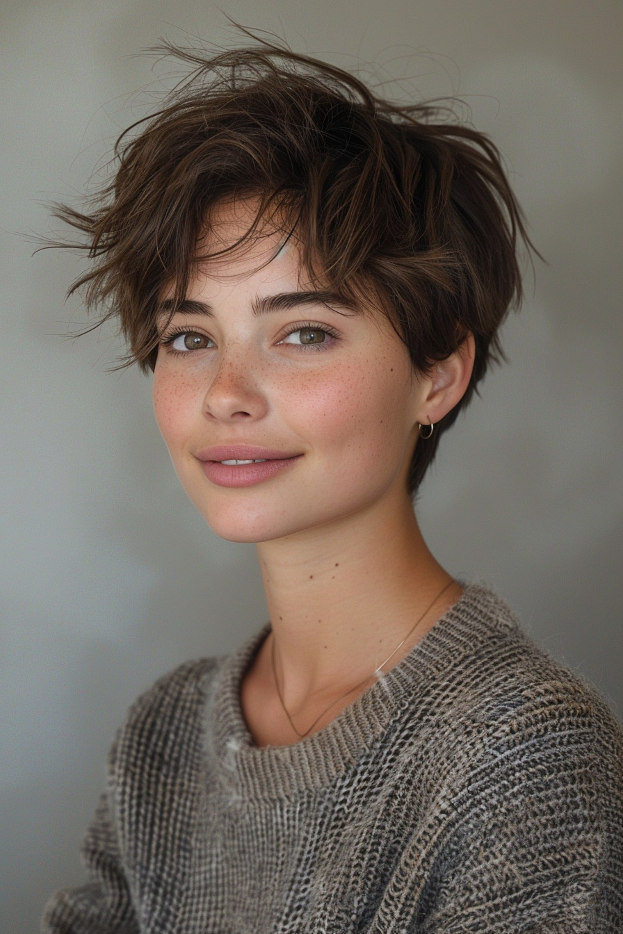 15. Tomboy Pixie with Choppy Layers - Short Pixie Haircuts