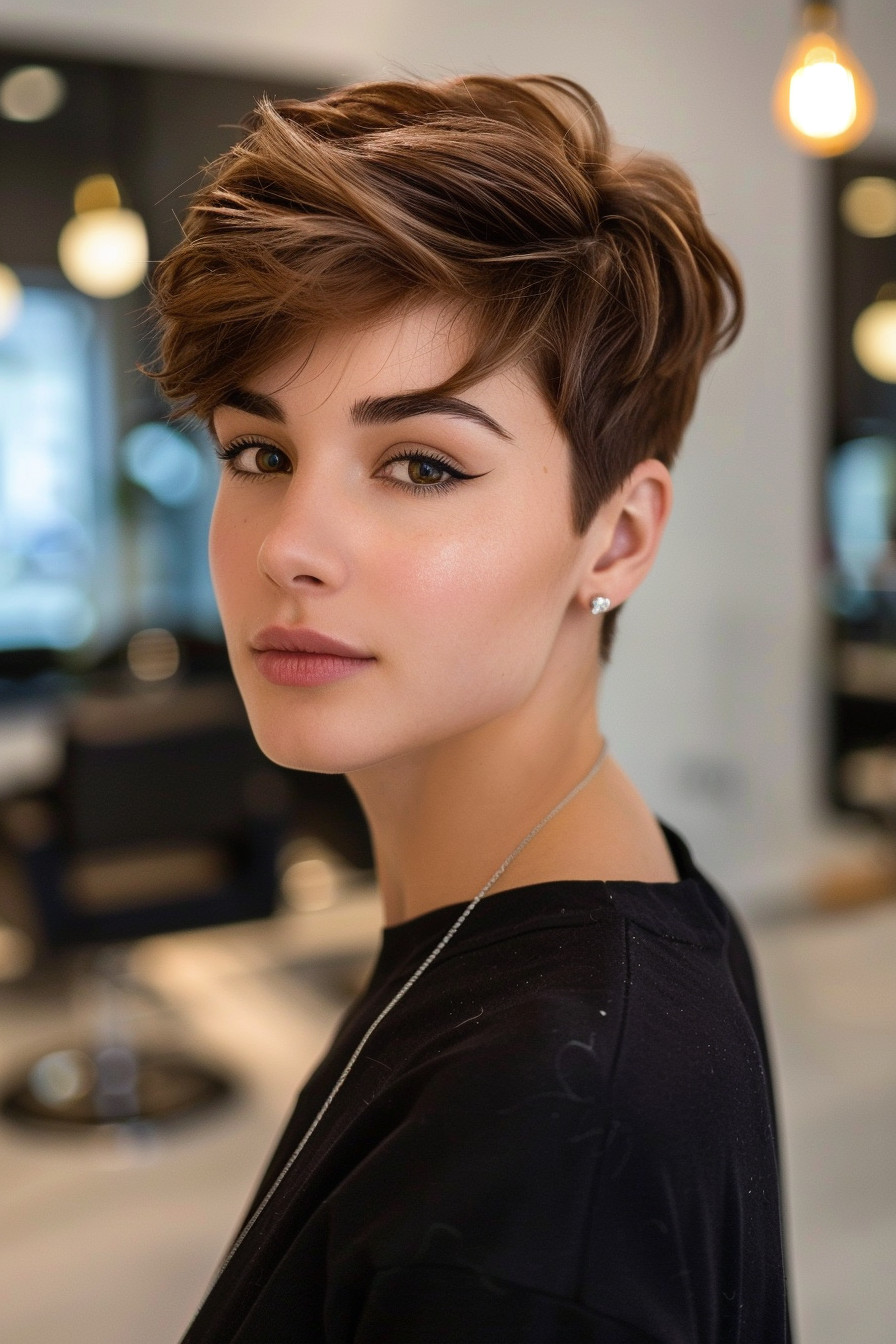 17. Pixie Cut with Brown Ombre - Short Pixie Haircuts