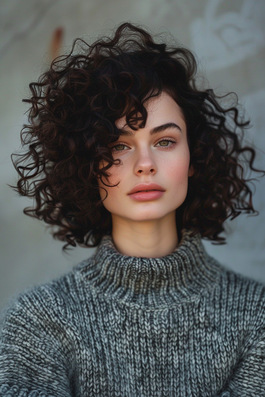 18. Curly Shag for Thick Hair - Short Curly Hairstyles For Women - Short Curly Hairstyles For Women