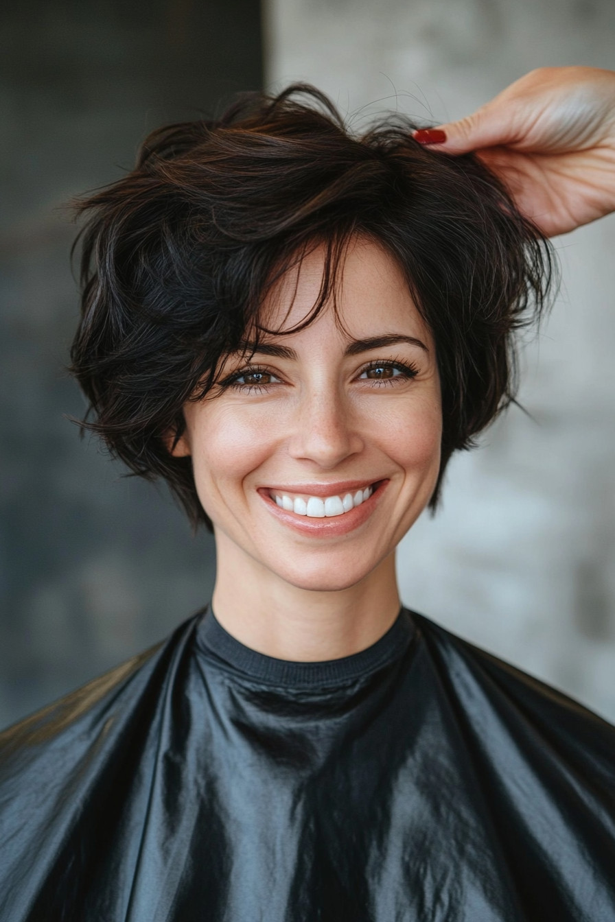 18. Short Bob with Sassy Layers (Short Bob Hairstyles For Women) - Short Bob Hairstyles For Women