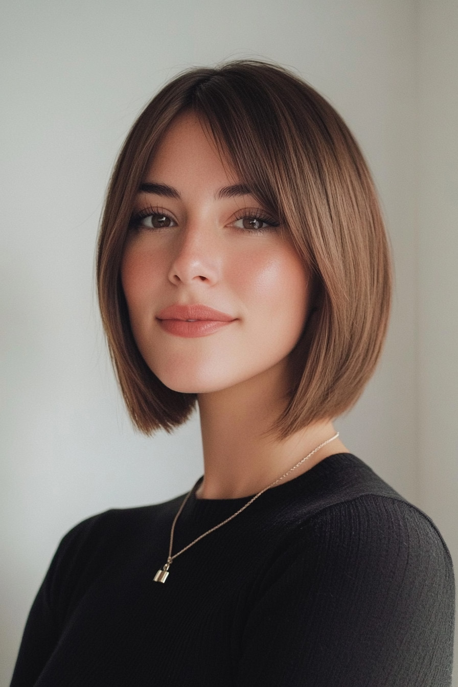 19. Blunt Bob for Thin Hair (Short Bob Hairstyles For Women) - Short Bob Hairstyles For Women