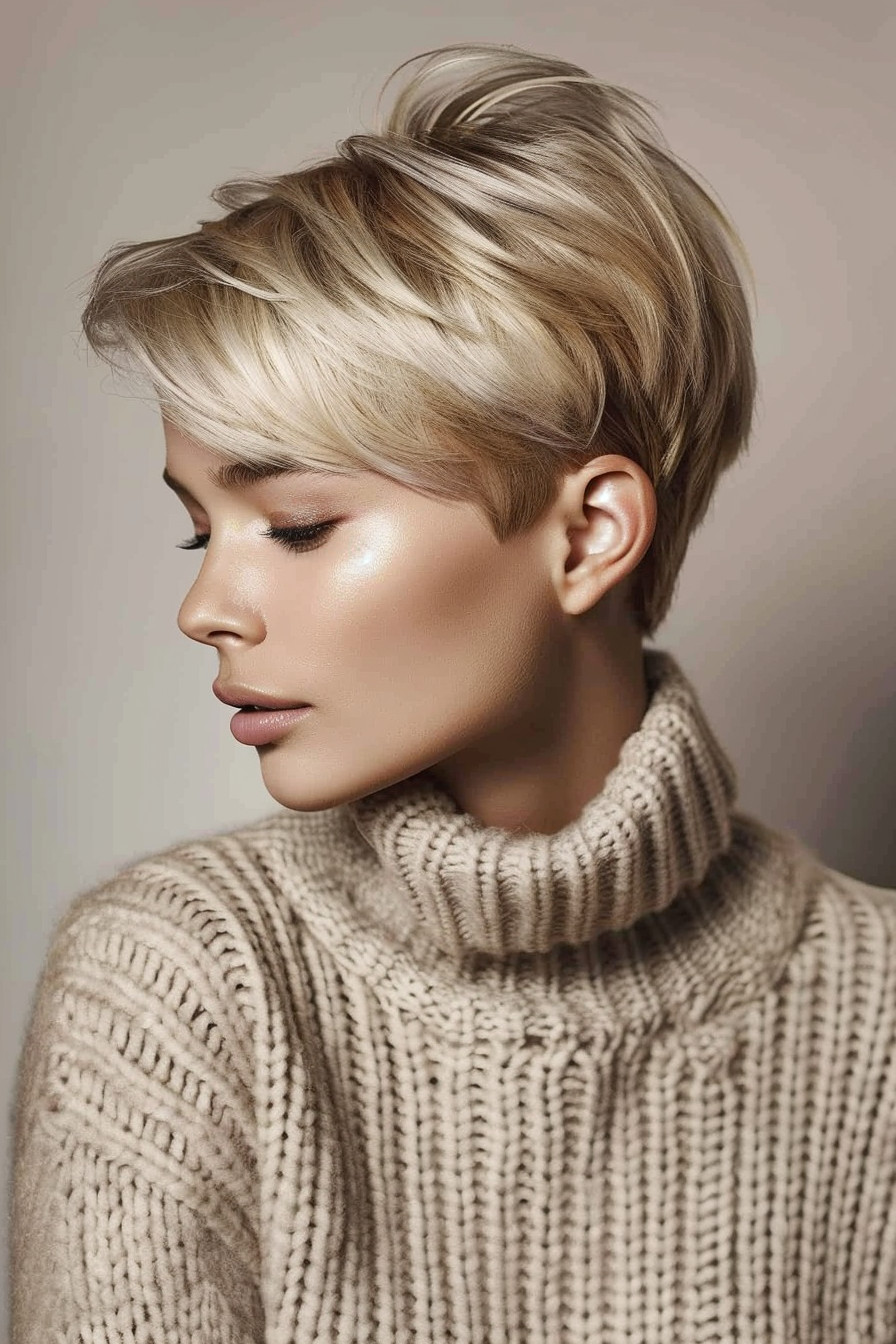 19. Fine Hair Pixie with Volume Boost - Short Pixie Haircuts