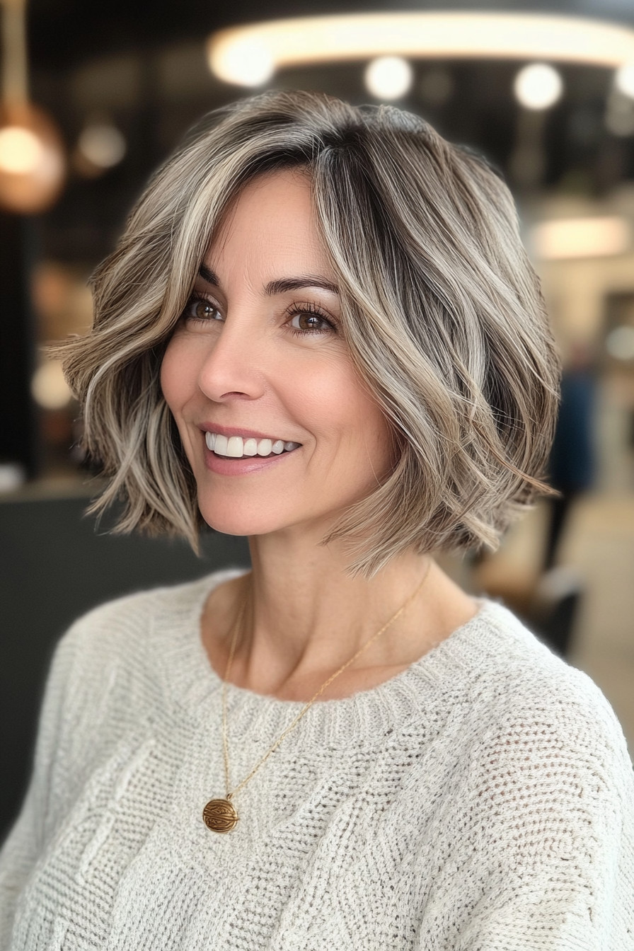 19. Short Shag with Sun-Kissed Highlights (Short Hairstyles For Thin Hair) - Short Hairstyles For Thin Hair