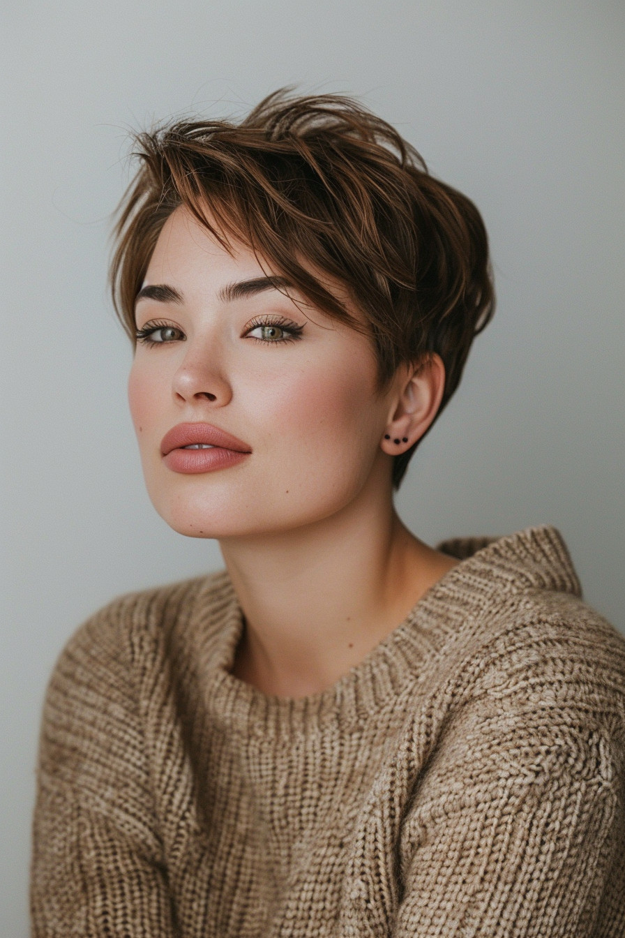 28. Pixie for Plus Size Women - Short Pixie Haircuts