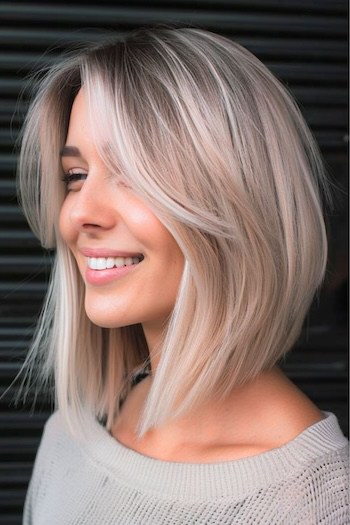 A-Line Lob Haircut.