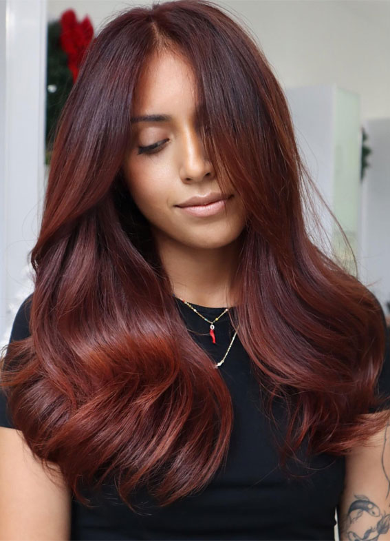 Cherry Cola Hair, cherry cola hair color, cherry coke hair, Cherry cola hair on dark hair, Cherry cola hair dye, Cherry cola hair blonde, Cherry cola hair highlights, hair color ideas, cherry cola hair on brown skin