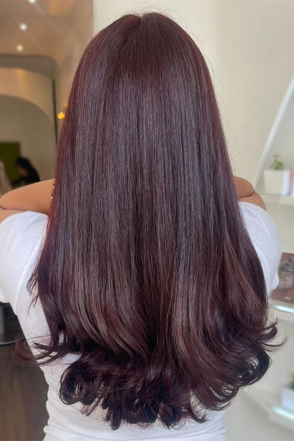 classic burgundy hair, burgundy hair color 