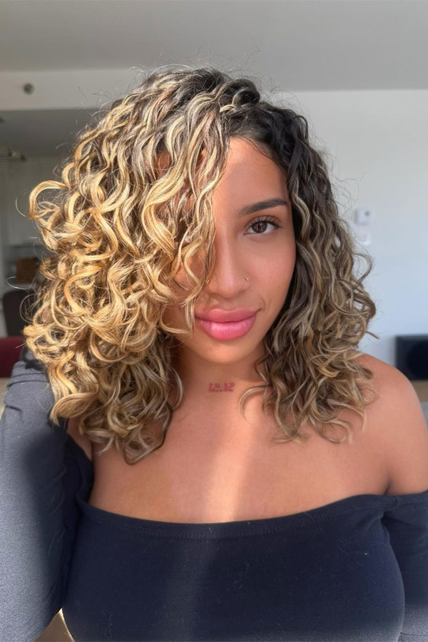 curly long bob, Naturally Curly Lob Haircut 