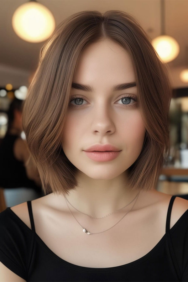 effortless chic long bob haircut