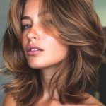 golden-brown-layers-medium-length-haircut-