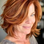 layered-copper-bob-hairstyle-for-women-over-50-