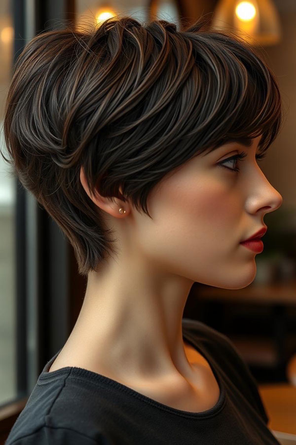 Layered Luxe Pixie, pixie haircut, Pixie haircut gallery, Pixie haircut for women, Pixie haircuts for short hair