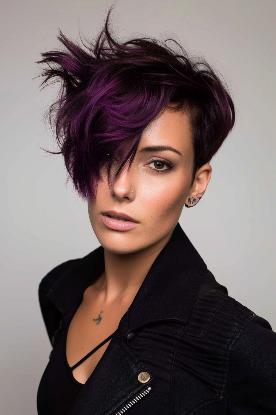 Midnight Purple Hair Ideas 4