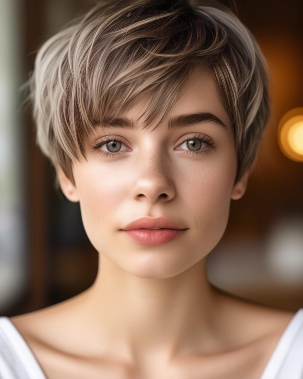 modern pixie haircut, textured pixie haircut, textured bob