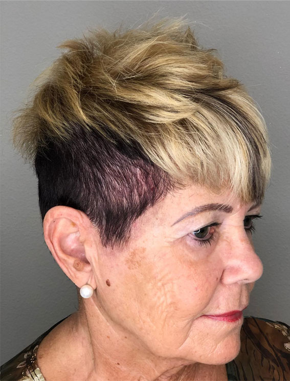 Mohawk Pixie Haircut with Fringe