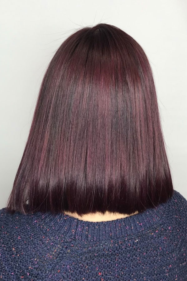 Mulberry Burgundy, burgundy hair color