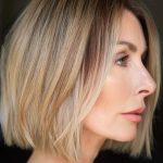 ombre-blunt-bob-hairstyle-for-women-over-50-