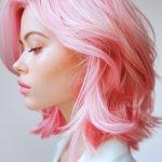 pink-layers-on-medium-length-hair-side-view-