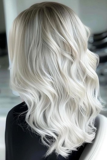 Platinum Waves with Shadow Roots.