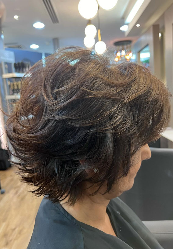 short shag haircut for women over 50, shag haircut for women over 50, short hairstyles for women over 50, wolf haircut