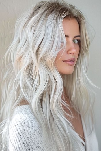 Silver Platinum Waves.