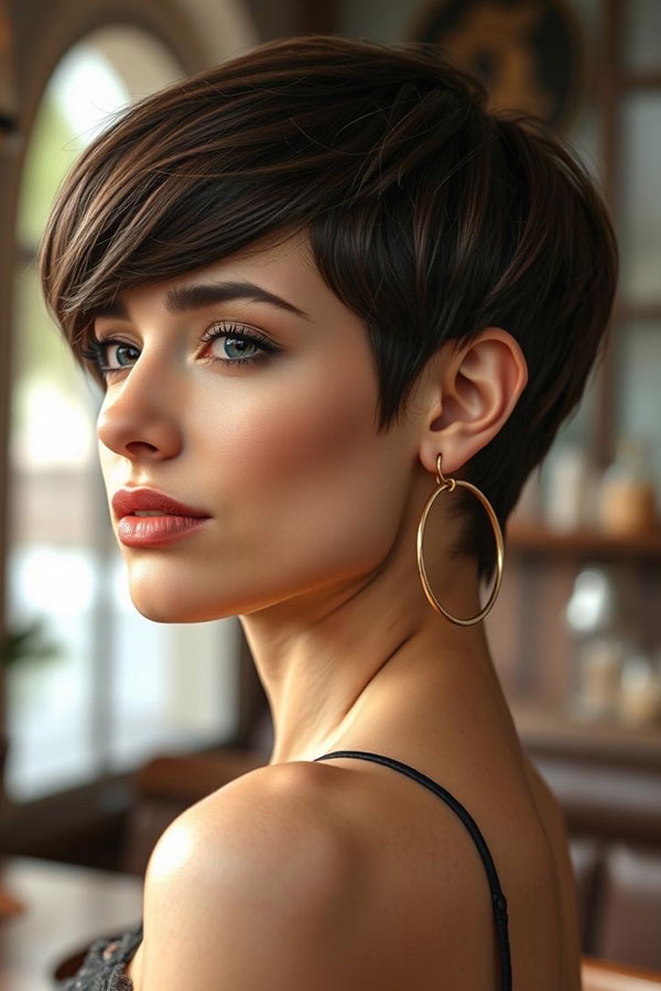 Sleek and Chic Pixie, pixie haircut, Pixie haircut gallery, Pixie haircut for women, Pixie haircuts for short hair