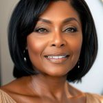 sleek-bob-hairstyle-for-women-over-50-