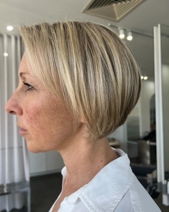 sleek textured bob over 50, Short Hairstyles for Women over 50